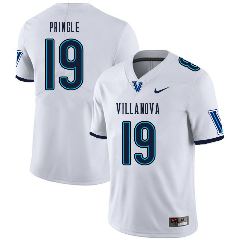 Men #19 Rayjuon Pringle Villanova Wildcats College Football Jerseys Sale-White